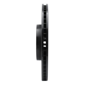 Mitsubishi Montero Brake Rotor (1) - Front Left - R1 Concepts - Drilled & Slotted - Black - `98-`04